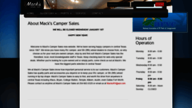 What Mackscampersales.com website looked like in 2020 (4 years ago)
