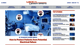 What Medicaldesignbriefs.com website looked like in 2020 (4 years ago)