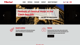 What Musictravel.cz website looked like in 2020 (4 years ago)