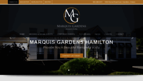 What Marquisgardenshamilton.com website looked like in 2020 (4 years ago)