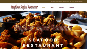 What Mayflowerseafoodws.com website looked like in 2020 (4 years ago)