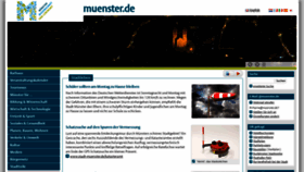 What Muenster.de website looked like in 2020 (4 years ago)