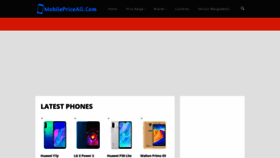 What Mobilepriceall.com website looked like in 2020 (4 years ago)