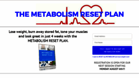 What Metabolismresetplan.com website looked like in 2020 (4 years ago)