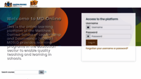 What Mgonline.mgslg.co.za website looked like in 2020 (4 years ago)