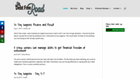 What Mydebtfreeroad.com website looked like in 2020 (4 years ago)