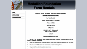 What Medallionforms.com website looked like in 2020 (4 years ago)