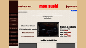 What Mousushi.com website looked like in 2020 (4 years ago)