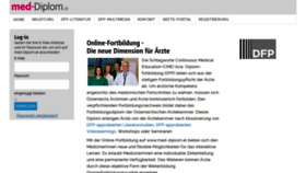 What Med-diplom.at website looked like in 2020 (4 years ago)