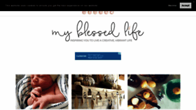 What Myblessedlife.net website looked like in 2020 (4 years ago)