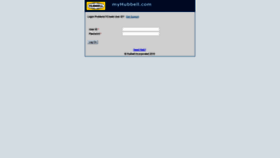 What Myhubbell.com website looked like in 2020 (4 years ago)
