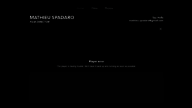 What Mathieuspadaro.com website looked like in 2020 (4 years ago)