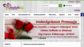 What Motyli-raj.pl website looked like in 2020 (4 years ago)