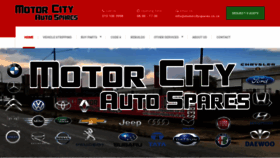 What Motorcityspares.co.za website looked like in 2020 (4 years ago)