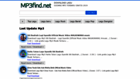 What Mp3find.net website looked like in 2020 (4 years ago)