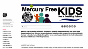 What Mercuryfreekids.org website looked like in 2020 (4 years ago)