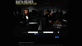 What Mafiabegins.com website looked like in 2020 (4 years ago)