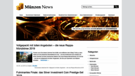 What Muenzen-news.de website looked like in 2020 (4 years ago)