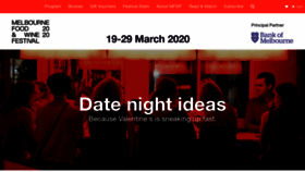 What Melbournefoodandwine.com.au website looked like in 2020 (4 years ago)