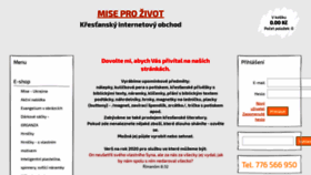 What Miseprozivot.cz website looked like in 2020 (4 years ago)