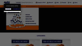 What Mealfulwraps.in website looked like in 2020 (4 years ago)