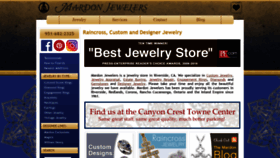 What Mardonjewelers.com website looked like in 2020 (4 years ago)