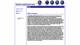 What Mutuellecomplementairesante.fr website looked like in 2020 (4 years ago)