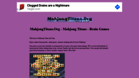What Mahjongtitans.org website looked like in 2020 (4 years ago)