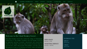 What Monkeyforestubud.com website looked like in 2020 (4 years ago)