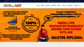 What Milestone.ac.in website looked like in 2020 (5 years ago)