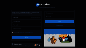 What Mastodon.social website looked like in 2020 (4 years ago)