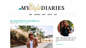 What Mystylediaries.com website looked like in 2020 (4 years ago)