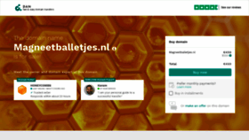 What Magneetballetjes.nl website looked like in 2020 (4 years ago)
