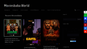What Moviesbaba.kim website looked like in 2020 (4 years ago)