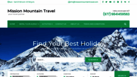 What Missionmountaintravel.com website looked like in 2020 (4 years ago)