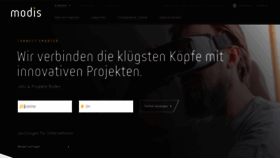 What Modis.de website looked like in 2020 (4 years ago)