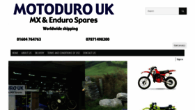What Motoduro.co.uk website looked like in 2020 (4 years ago)