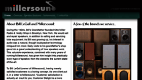 What Millersound.net website looked like in 2020 (4 years ago)