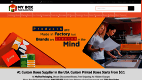 What Myboxpackaging.com website looked like in 2020 (4 years ago)