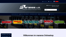 What Maranos-shop.de website looked like in 2020 (4 years ago)