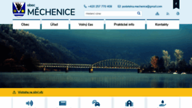 What Mechenice.cz website looked like in 2020 (4 years ago)