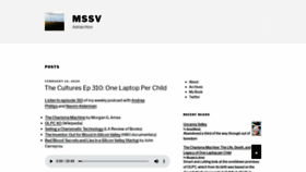What Mssv.net website looked like in 2020 (4 years ago)