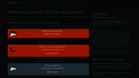 What Mmastreams.site website looked like in 2020 (4 years ago)