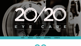 What My2020eyecare.ca website looked like in 2020 (4 years ago)