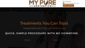 What Mypureaesthetics.com website looked like in 2020 (4 years ago)