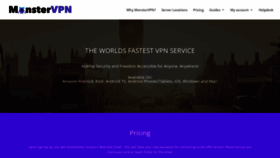 What Monstervpn.tech website looked like in 2020 (5 years ago)