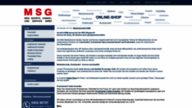 What Msg-medizintechnik.de website looked like in 2020 (4 years ago)