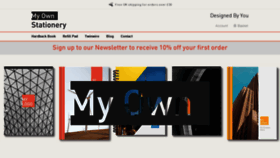 What Myownstationery.com website looked like in 2020 (4 years ago)