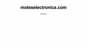 What Moteselectronics.com website looked like in 2020 (4 years ago)