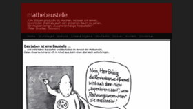 What Mathebaustelle.de website looked like in 2020 (4 years ago)